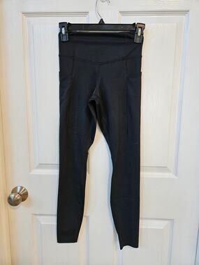 Brooks Women’s Running Leggings Tights XS Black High Rise Pocket Ventilated 24”